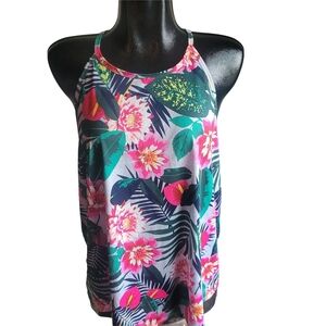 Old Navy Active Floral Print Tank Top XL